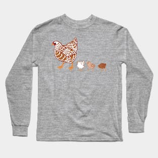 Chicken with Chicks Long Sleeve T-Shirt